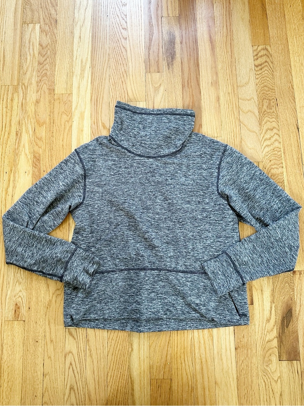 lululemon Ready to Rulu Fleece Pullover Heathered Black Size 6